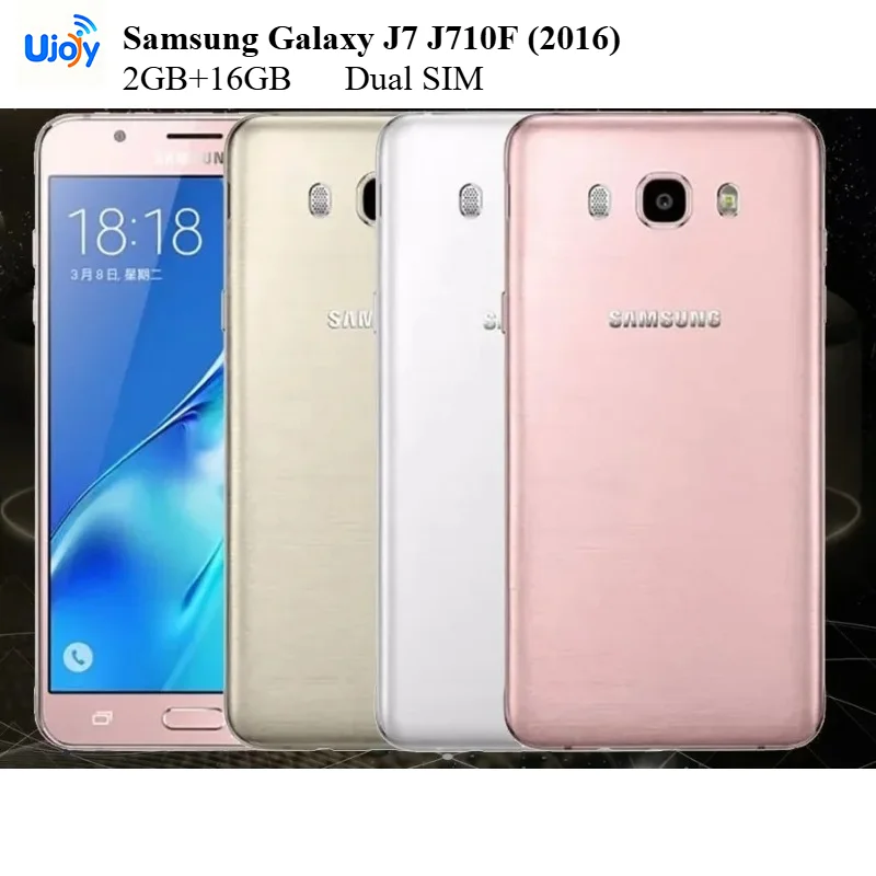 Samsung Galaxy J7 J710F (2016) 4G Mobile Phone  5.5'' 2GB+16GB Dual SIM Card Quad-Core Original  Android Refurbished Phone