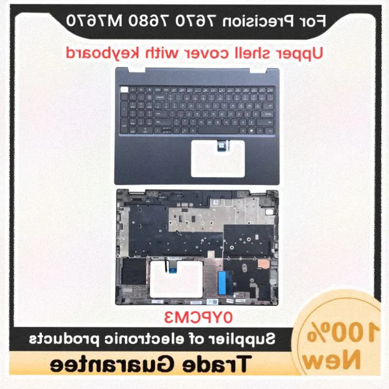 New For Kailxuling Precision 7670 7680 M7670 C Shell/Upper Case Cover/Upper shell cover with keyboard/0YPCM3 YPCM3