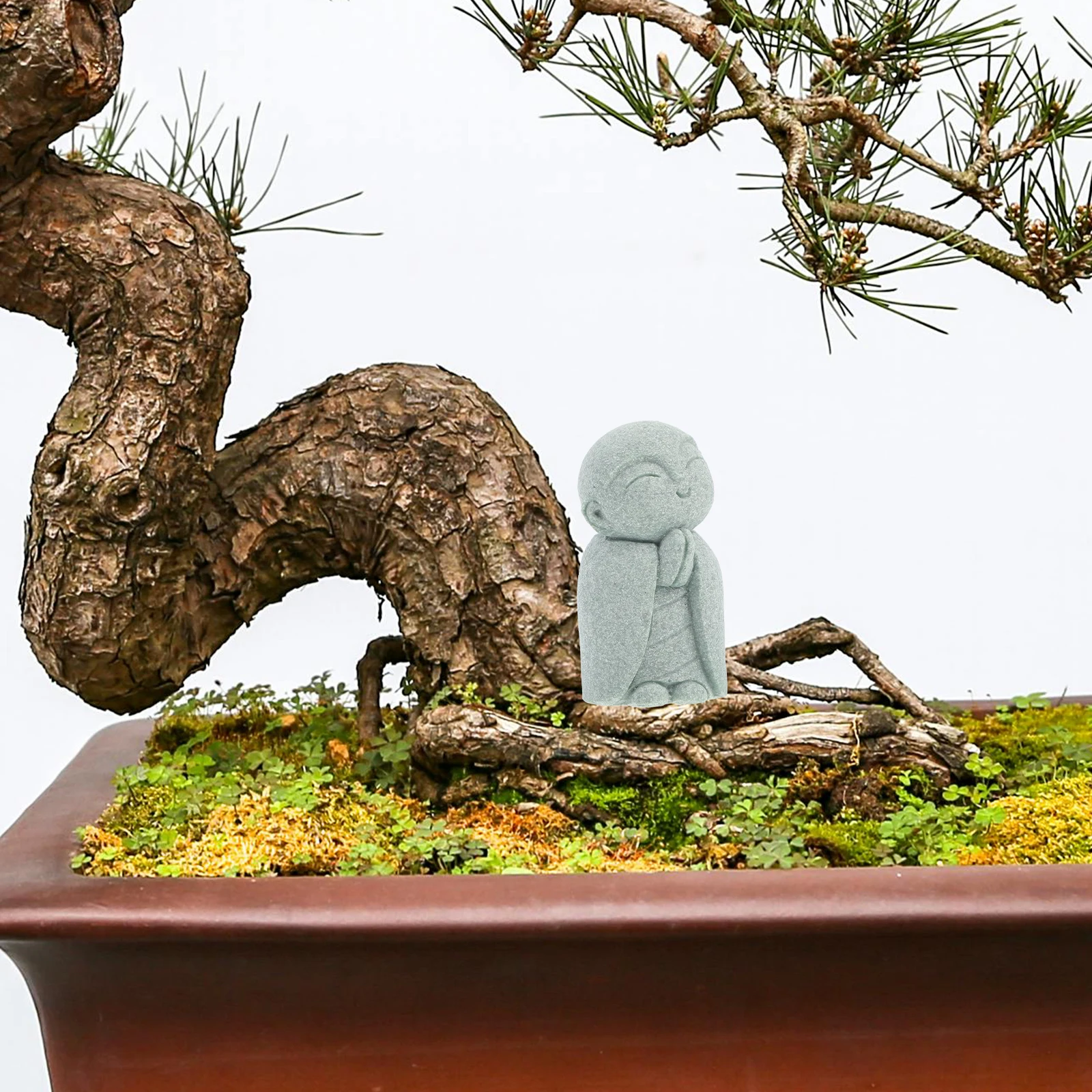 

1pc Small Buddha Statue Resin Craft Zen Decor For Home Garden Desktop Decoration Mini Monk Sculpture Indoor Outdoor Use