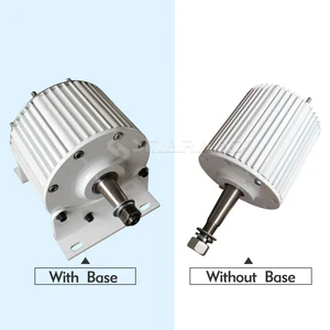 مولد مغناطيسي دائم ثلاثي الأطوار منخفض السرعة 8KW 10KW 48V 96V 110V 220V لطاقة الرياح والحفاظ على المياه أفضل 12 مولد طاقة للدراجات - رقم 12