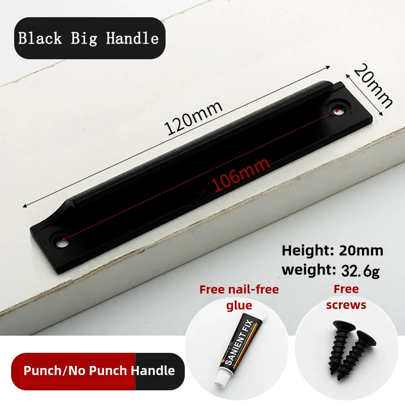 New Aluminum Alloy Door Handle Push-pull Balcony Gate Window Pulls Knob Furniture High Quality Solid Window Sliding Door Knob