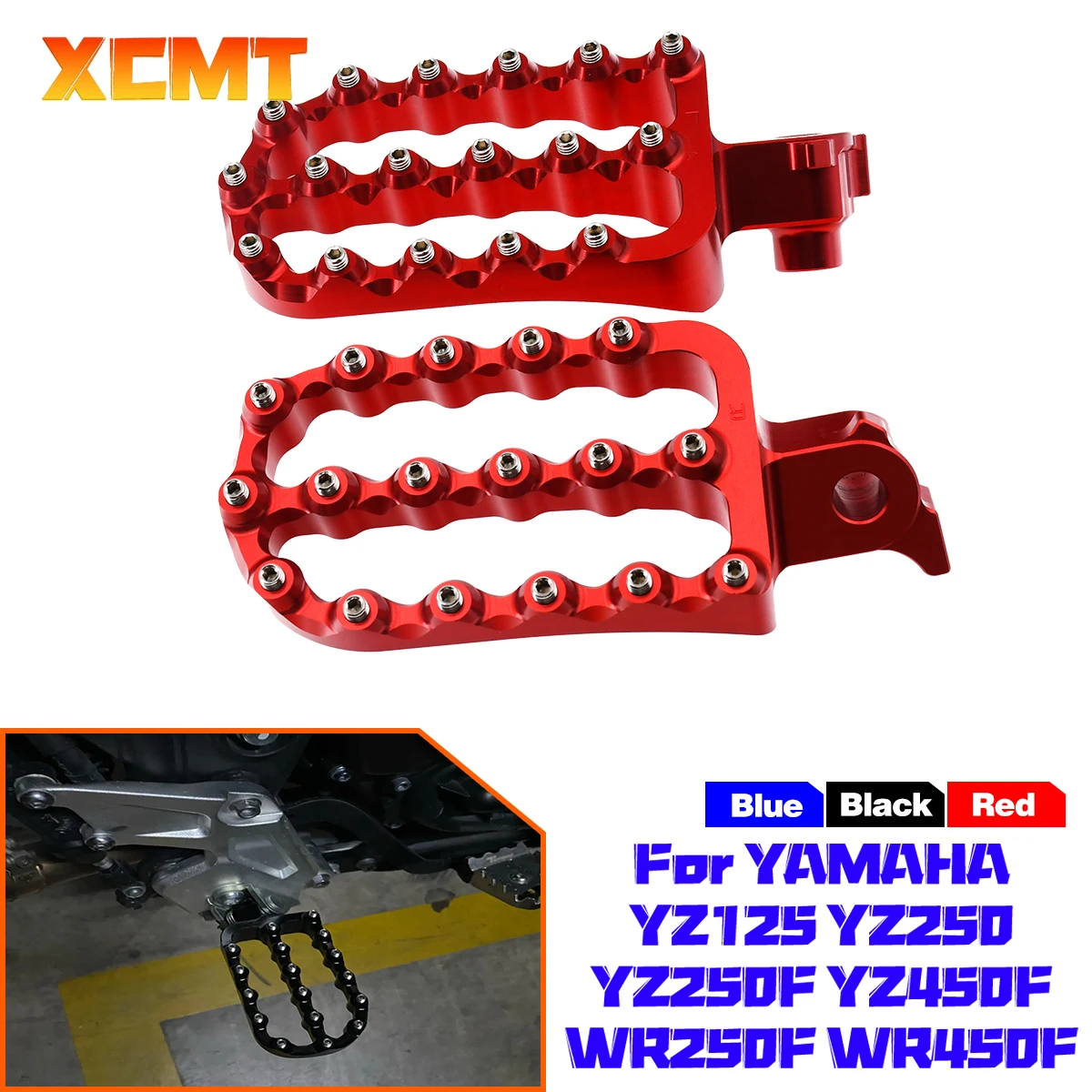 

For Yamaha Tenere 700 XTZ 700 2019-2024 Footpegs Footrests Foot Pedals Tenere700 T700 Rally Edition 2020 2021 2022 2023 2024