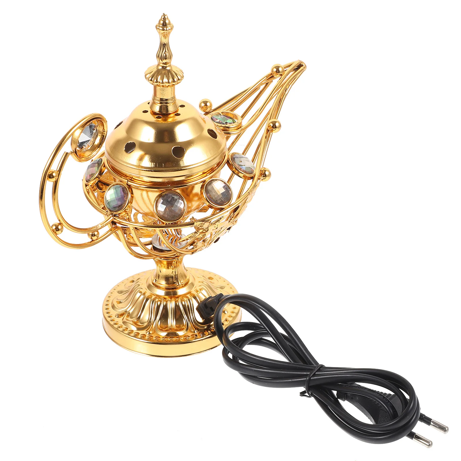 

Electric Incense Burner Portable Aroma Burner For Home Decor Study Bedroom Yoga Room Purify Stress Relief Vintage