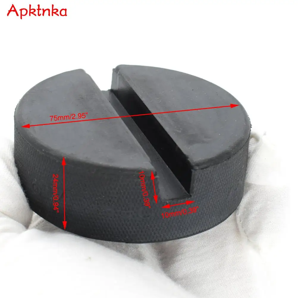 APKTNKA 1 or 4 Pieces Universal Jack Rubber Pad Anti-slip Rail Adapter Support Block Heavy Duty Car Lift Jacking Tool Accessory