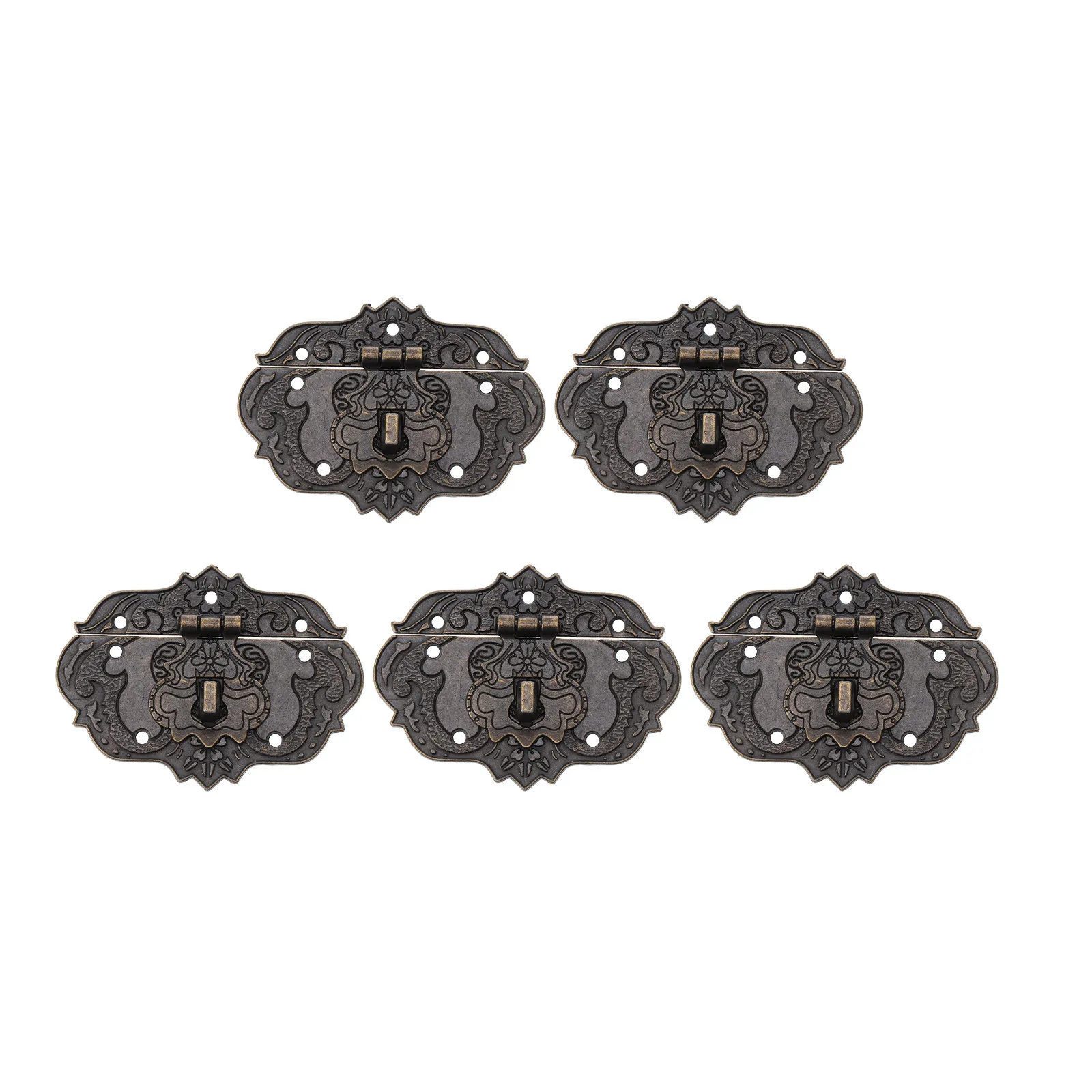 5Pcs Strong Metal DIY Suitcase Buckle Locks Box Decorative Clasps Luggage Lock Clasps for Case DIY Projects Zinc Alloy Hardware