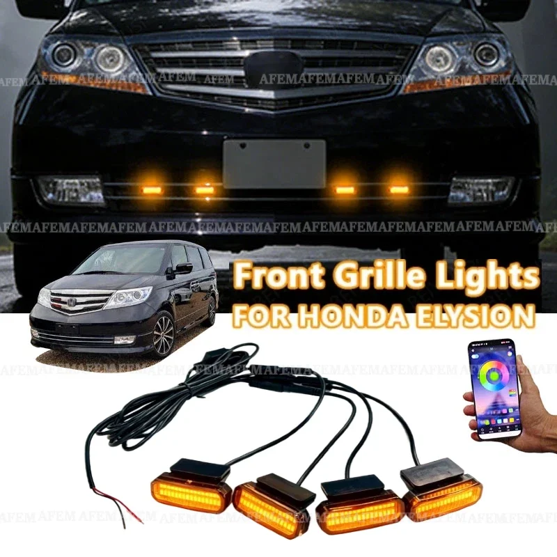 FOR HONDA ELYSION LED Front Grille Light /Driving/Position Lights Car Daytime Running Light Wheel Eyeb Car LED Signal Lamps