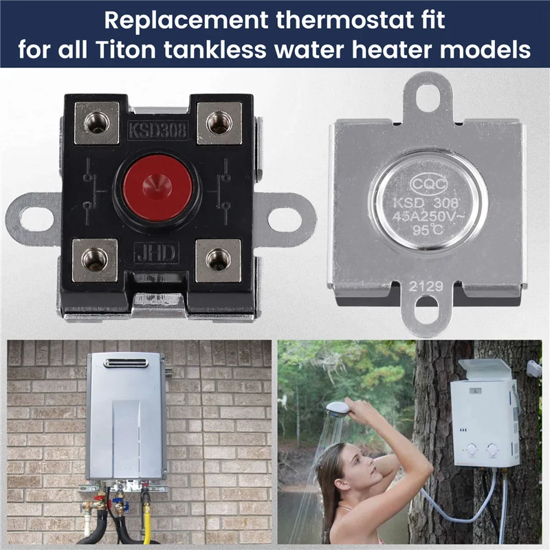 A75X Top Replacement Thermostat Fit For All Titan Tankless Water Heater Models, Water Heater Thermostat