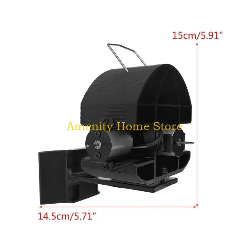 F26C DY4206 موقد فرن مروحة تعمل بالطاقة الحرارية 18 شفرات هادئة 3 محركات مراوح الموقد #6