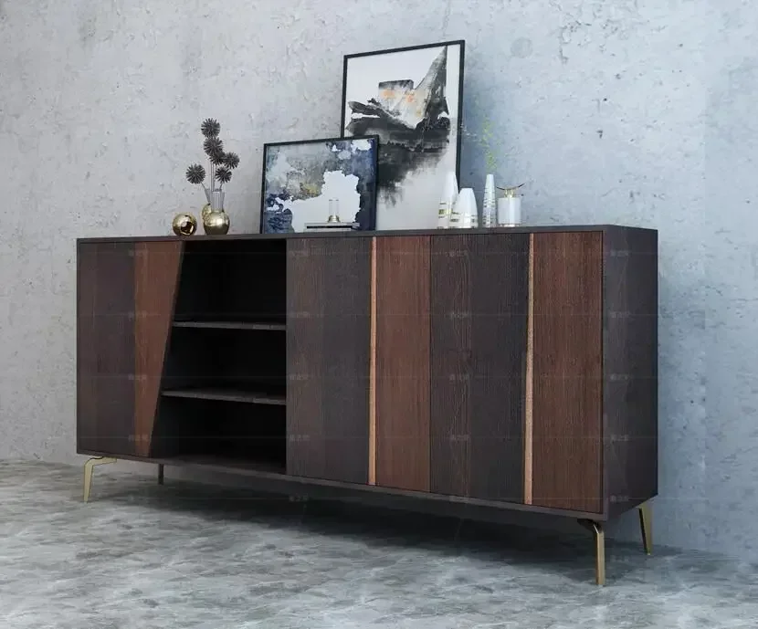 TAO Southeast Asian Style Solid Wood Stitching Material TV Stand