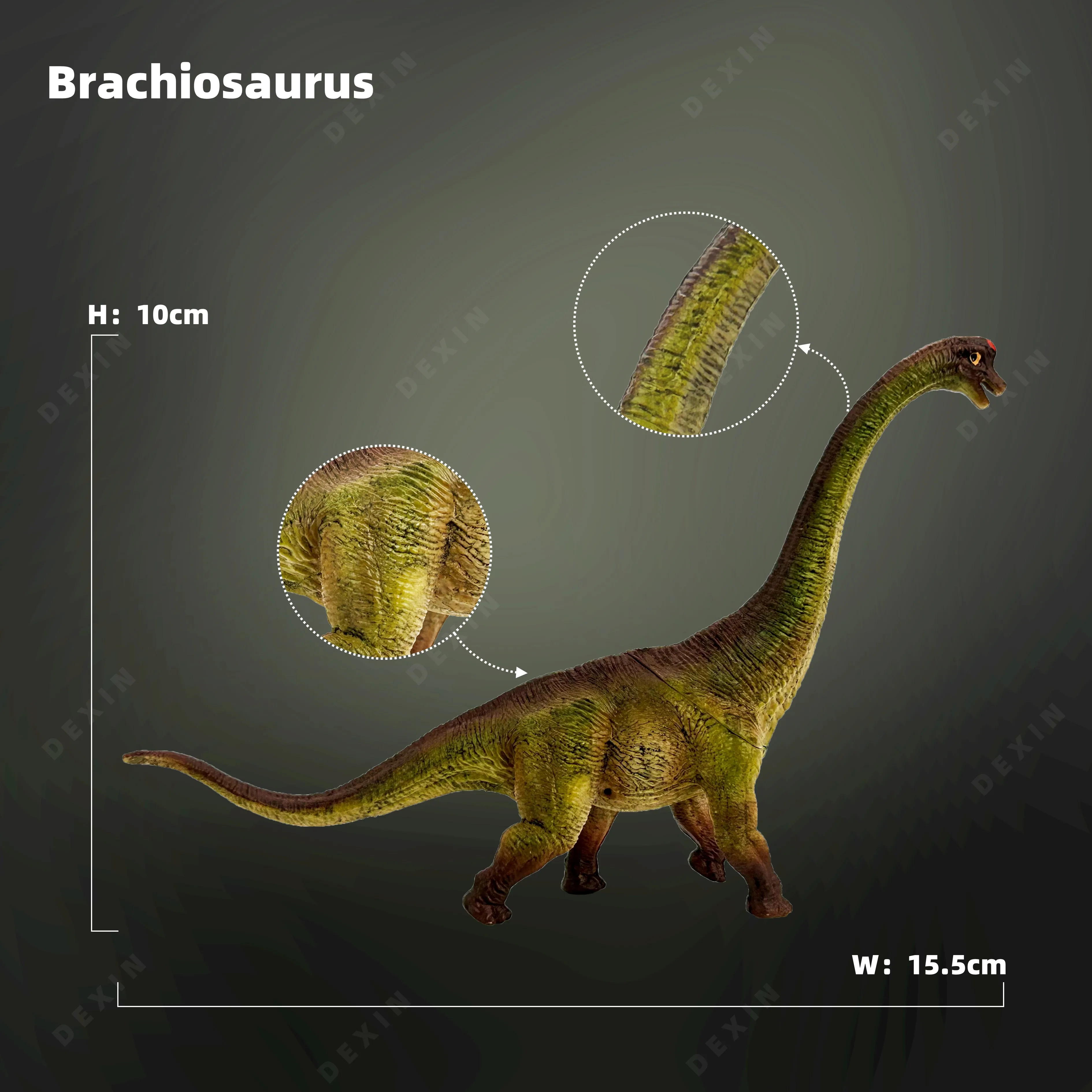 

New Jurassic Brachiosaurus Jurassic Park Movie Static Model Animal Decoration Collect Halloween Christmas Birthday Gift KidsToy