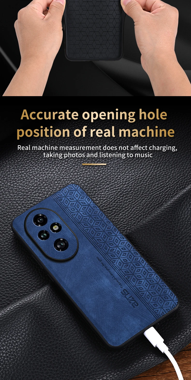 Für Honor 200 200Pro 200 Lite Leder Elite Stoßfest Telefon Fällen Für Honor200 Weiche Schutzhülle Telefon Shell Fall – Detail 8