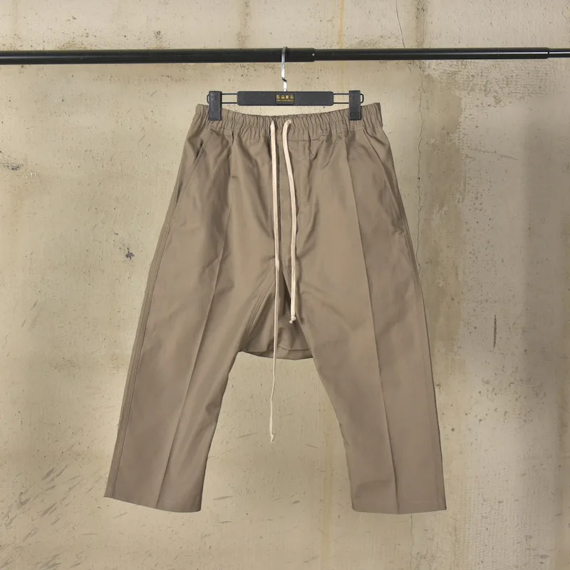High Street Dark Style Fashion Harem Pants for Men Men's Heavyweight Woven Cotton Fashion Pants Men's Clothing