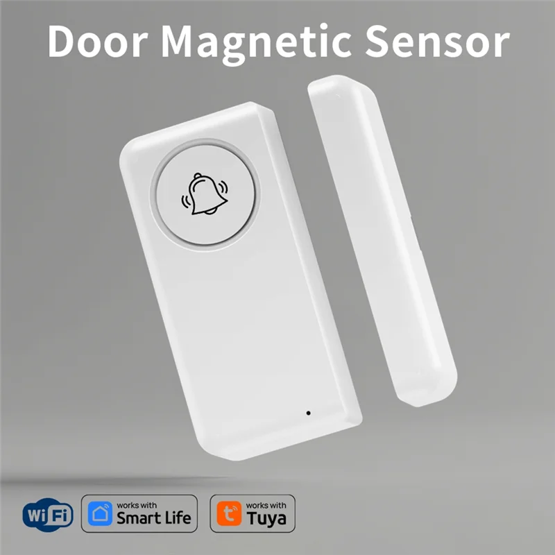 【FAST-SALE】Voice Controlled Tuya Smart WIFI Door Sensor 90DB Breaking In Protection Alarm Window Open Detector