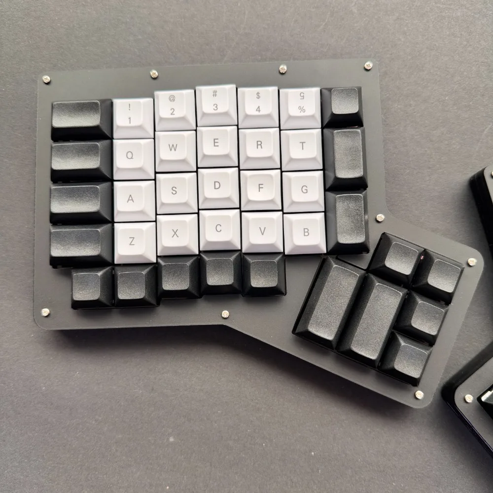 ErgoDox RGB Wired Split Mechanical Keyboard Acrylic Case VIA Hot Swap Ergo Ergonomics Horn Keyboard Radium Carve DSA Keycap - Image 5