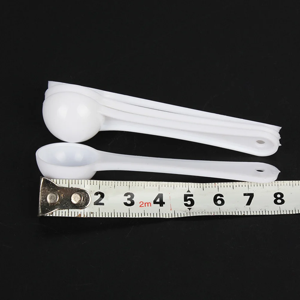 

4Pcs 1g Plastic Measuring Spoons Fish Tank Medicine Powder Ration Scoop Measuring Spoon Ration Spoon Fish Tank