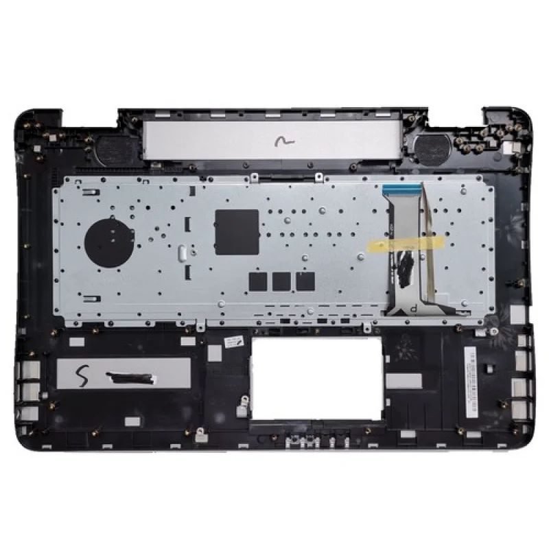 Y+US-Hebrew Silver Palmrest backlit keyboard for Asus N751JK/N751JX/R751JK/R751JX