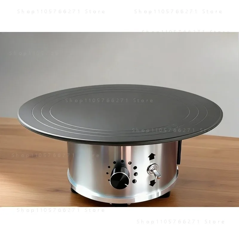 12Inch 220V Electric Rotating Cake Turntable Aluminum Alloy Non-Slip Base Baking Stand for Frosting Icing