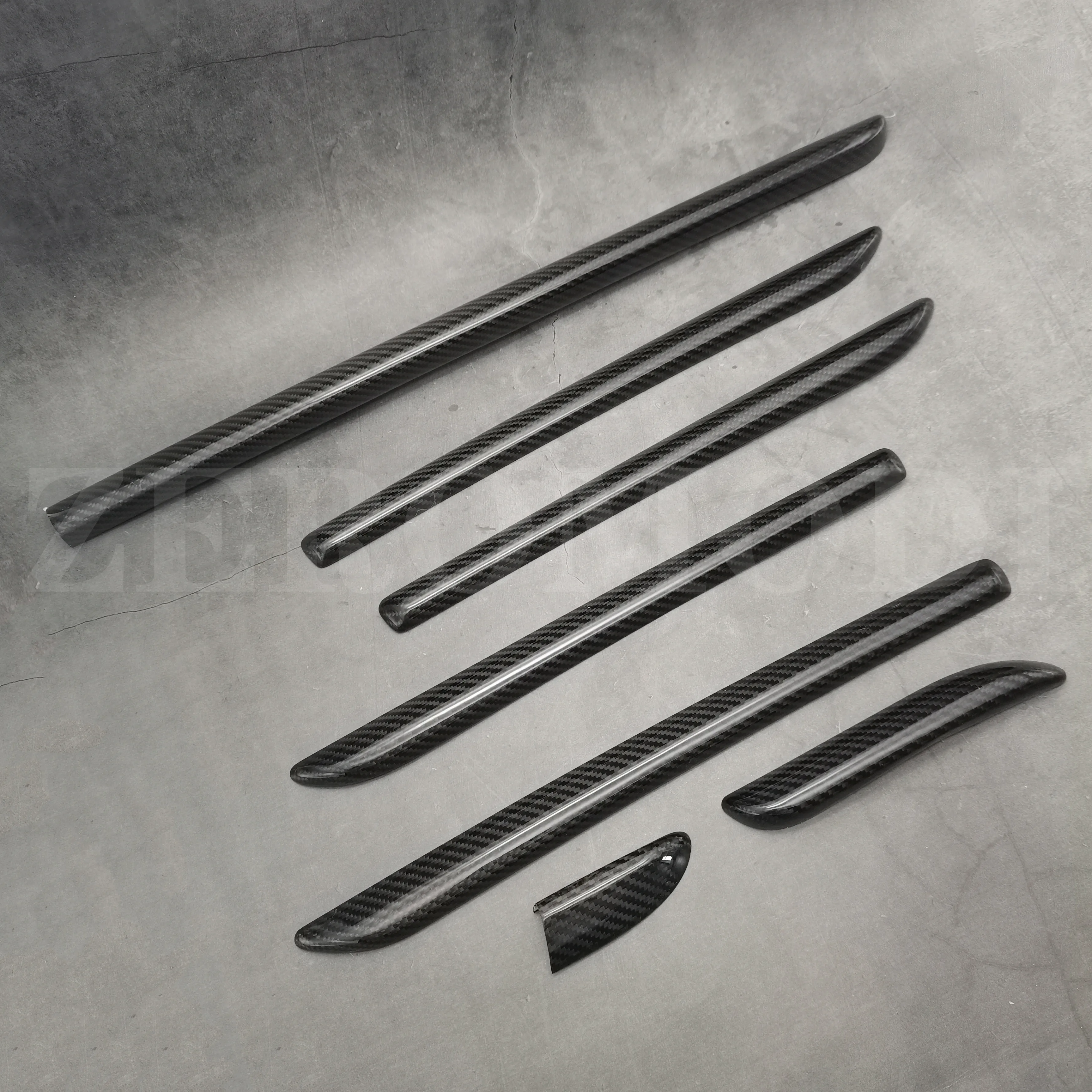 

Для Audi A3 8V S3 RS3 2014-2018 7 шт. молдинги салона автомобиля из настоящего углеродного волокна, консоль, панель переключения передач и накладка на боковую полоску