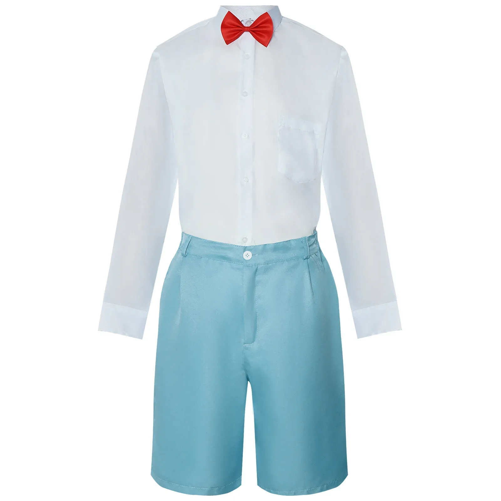 Detective Conann Edogawa Anime Cosplay Costume Halloween Konan Uniform Cos Set Clothes Stage Performance Costumes Customized