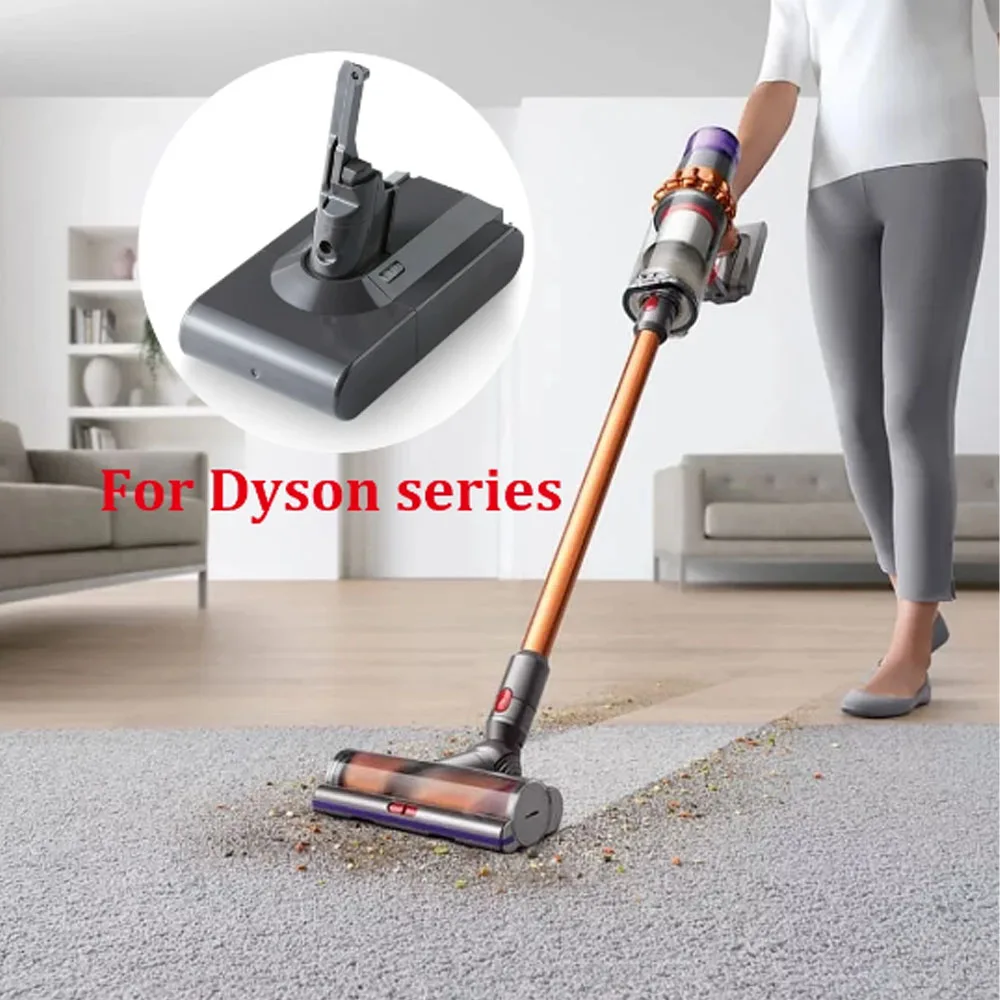 

Аккумуляторная батарея 6000 мА/ч 21,6 в для пылесоса Dyson V6 V7 V8 V10 Series SV12 DC62 SV11 sv10, запасная батарея 18650