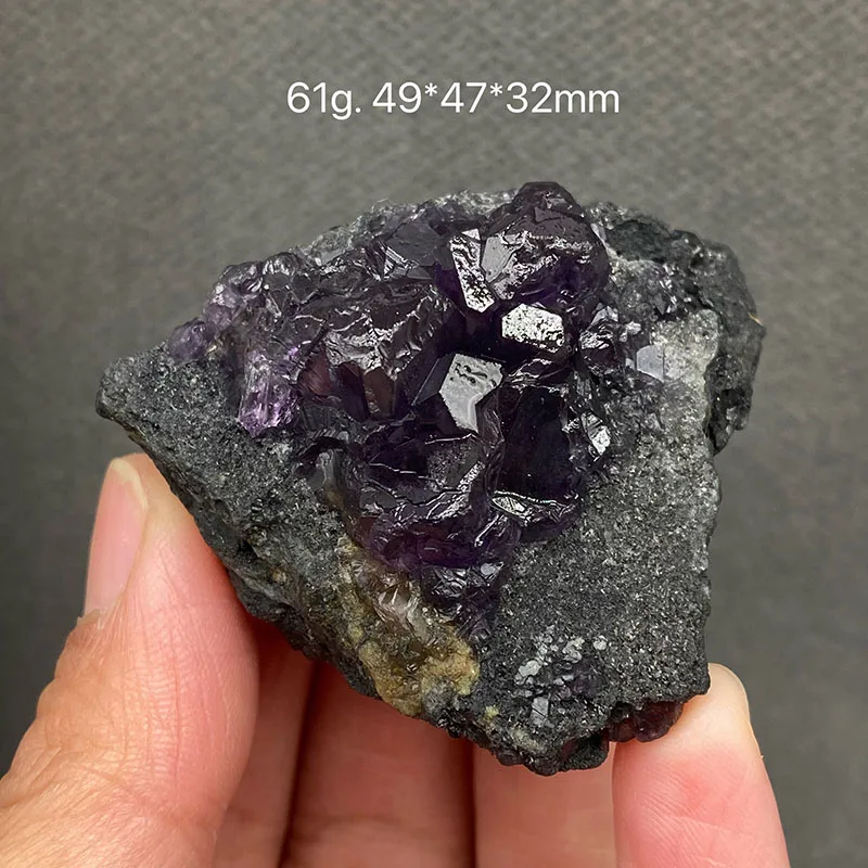 

100% натуральный фиолетовый танзанский синий флюорит и кристалл coexist, минеральный образец, целебный кристалл