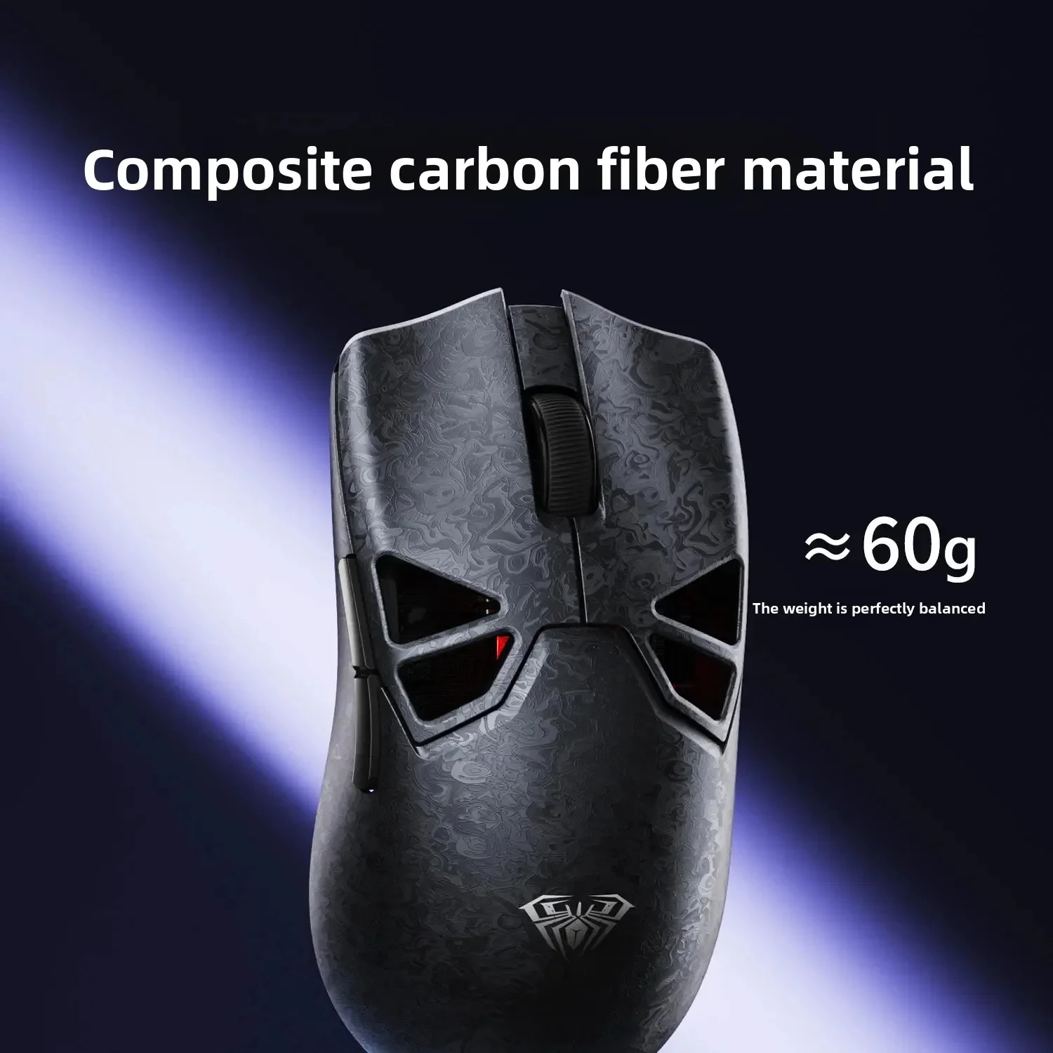 AULA L3 Tri Mode Wireless Mouse 60g Composite Carbon Fiber PAW3315 Sensor Comfortable Palm Grip for Office Gaming Palm Grip