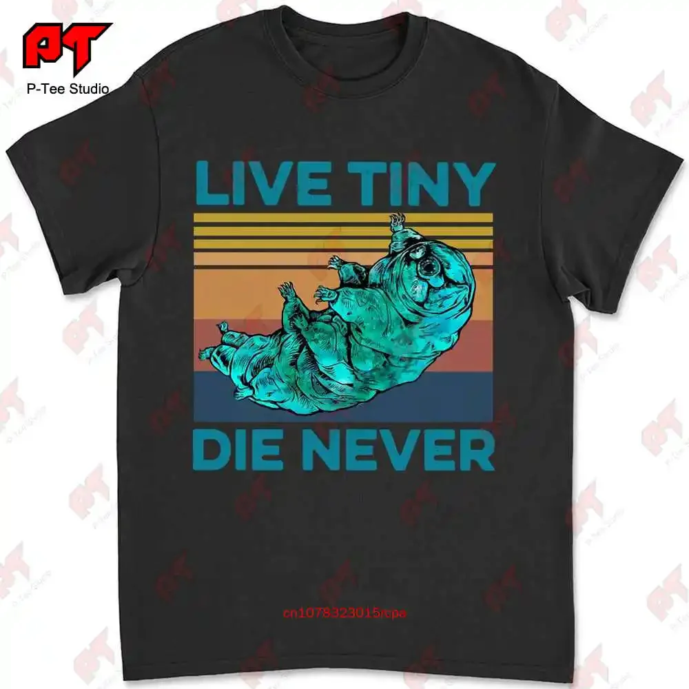 Animal Tardigrade Live Tiny Die Never Vintage Graphic T-shirt WMBL