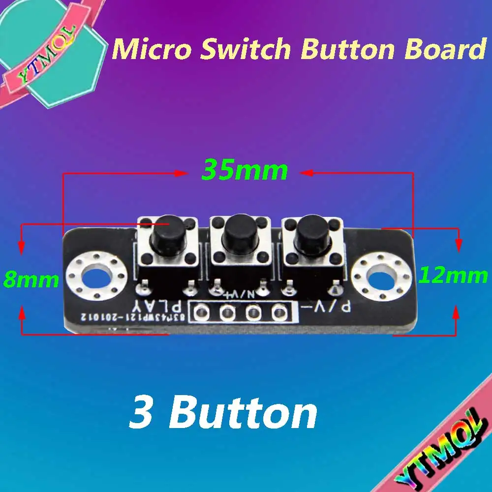 3/4/5-Bit Independent Button Module MCU External Button Module Micro Switch Button Board Bluetooth-compatible Power Amplifier