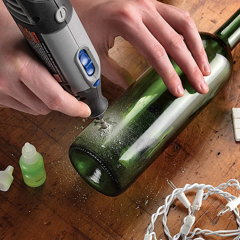 20 Pcs 6Mm Head Cylindrical Diamond Coated Mounted Wheel Points Grinding Rotary Bit 46 With 3Mm Shank For Rotary Tool