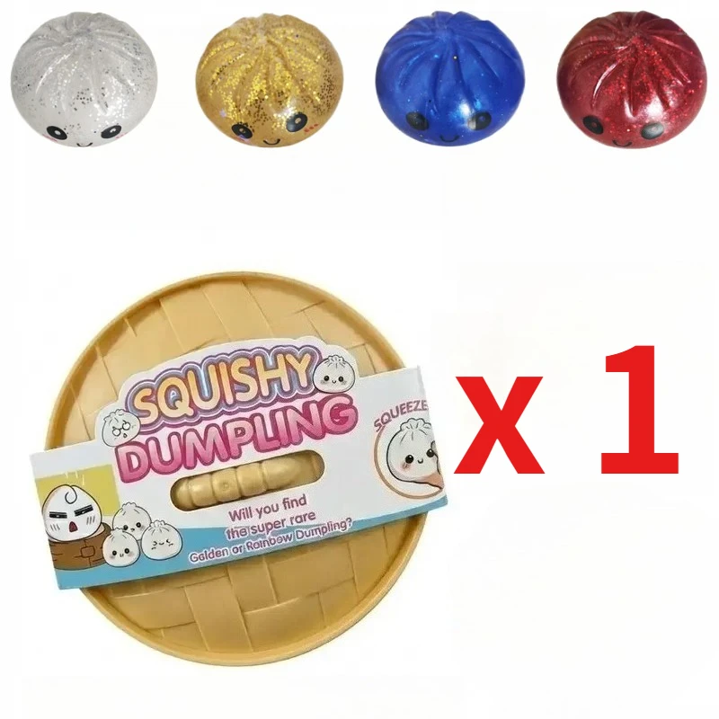 Glanzende Dumpling Kleurrijke Stressballen Paas Cadeaubox Vullers Rekbare Kantoorbureau Decoratieve Dumpling Mysterie Box