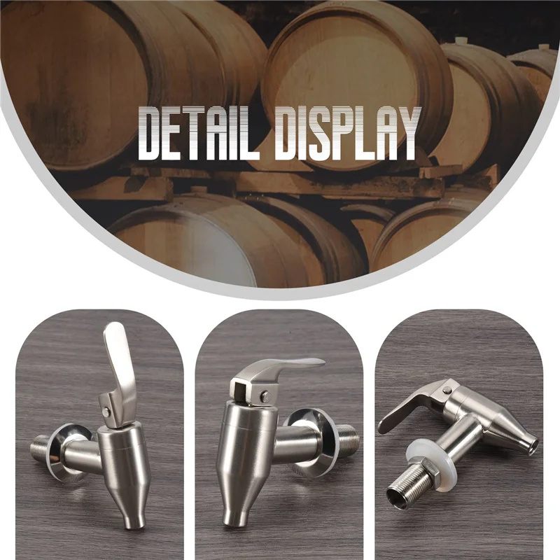 A01V-Beverage Dispenser Replacement Spigot,Stainless Steel Polished Finished, Water Dispenser Replacement Faucet, Fits Berkey An