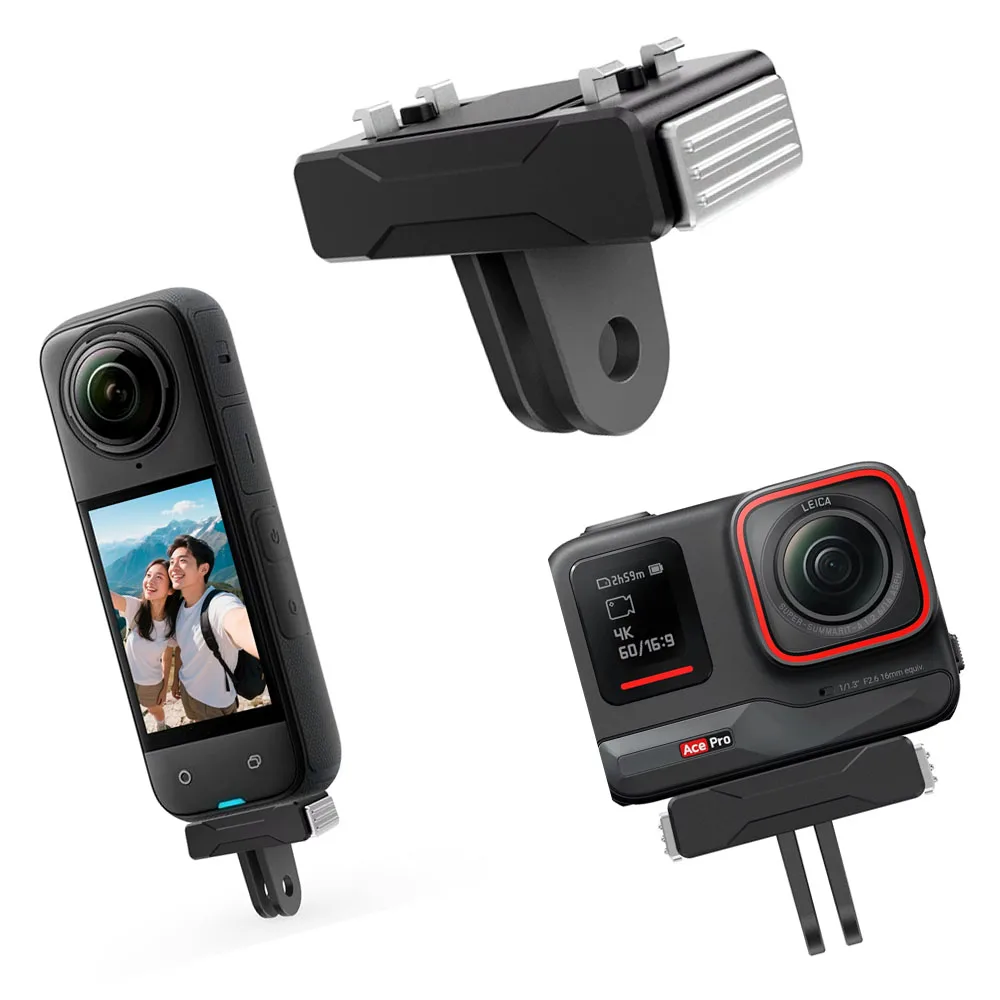 Magnetic Quick Release Base Adapter ​for Insta360 X5/Ace Pro 2 Accessories Sports Camera Adapter