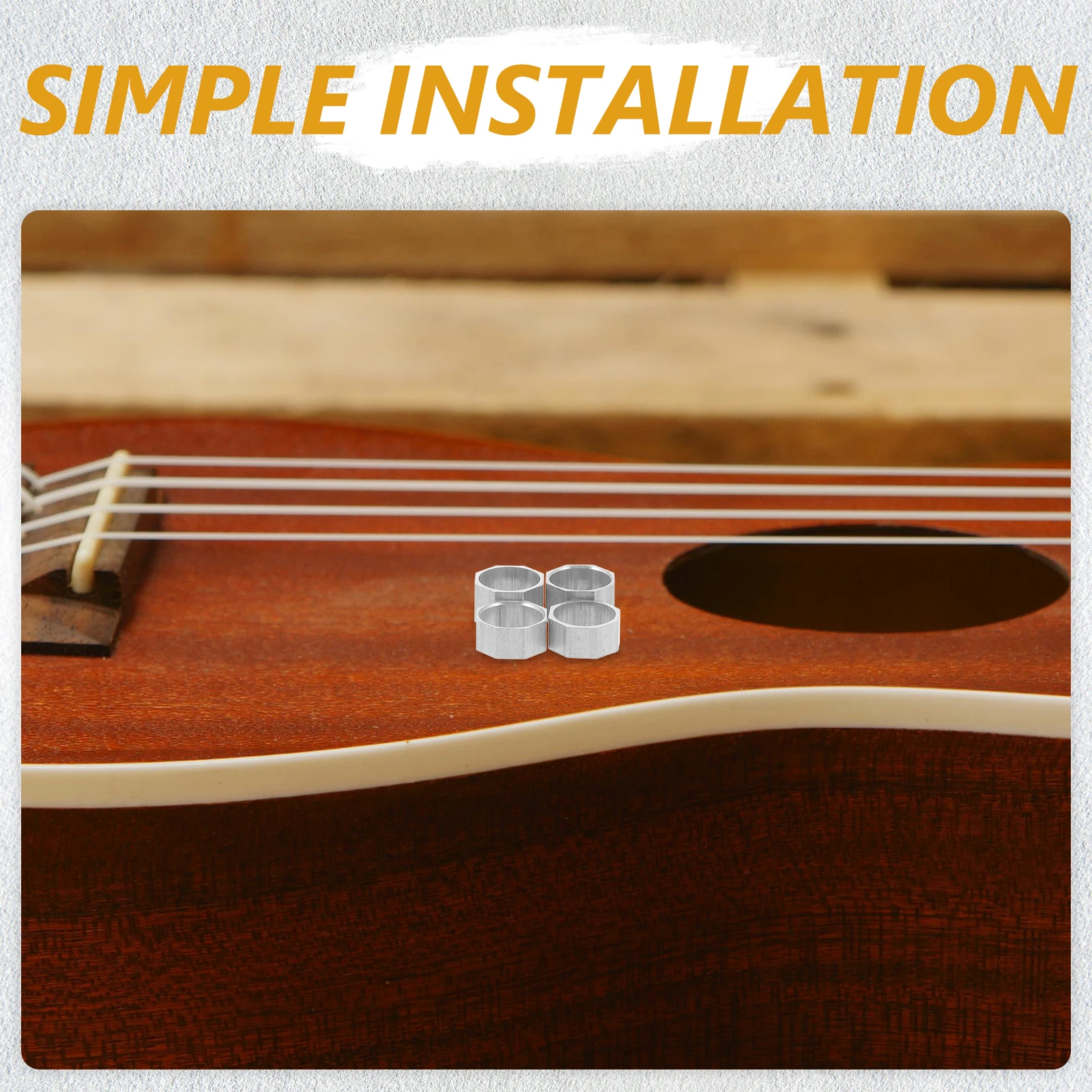 

1 set Violin Bow End Screw Rings Parts Accessories Upper Lower Copper Material Wide Compatibility violin supplies screw rings