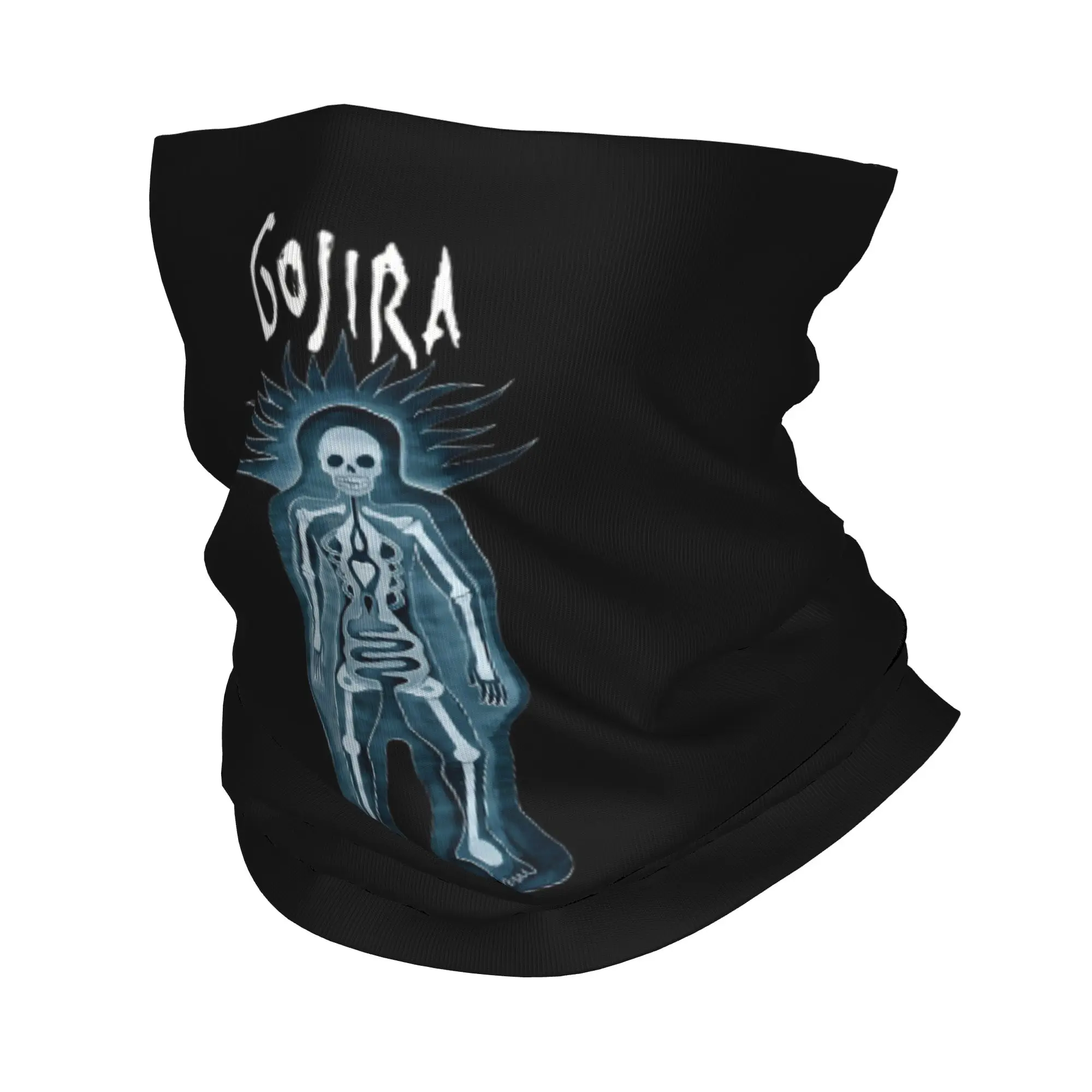 Pañuelo de cuello con estampado de la banda de rock metal Gojira, máscara, bufanda, pasamontañas multiusos, para ciclismo, unisex, para adultos, para todas las estaciones.