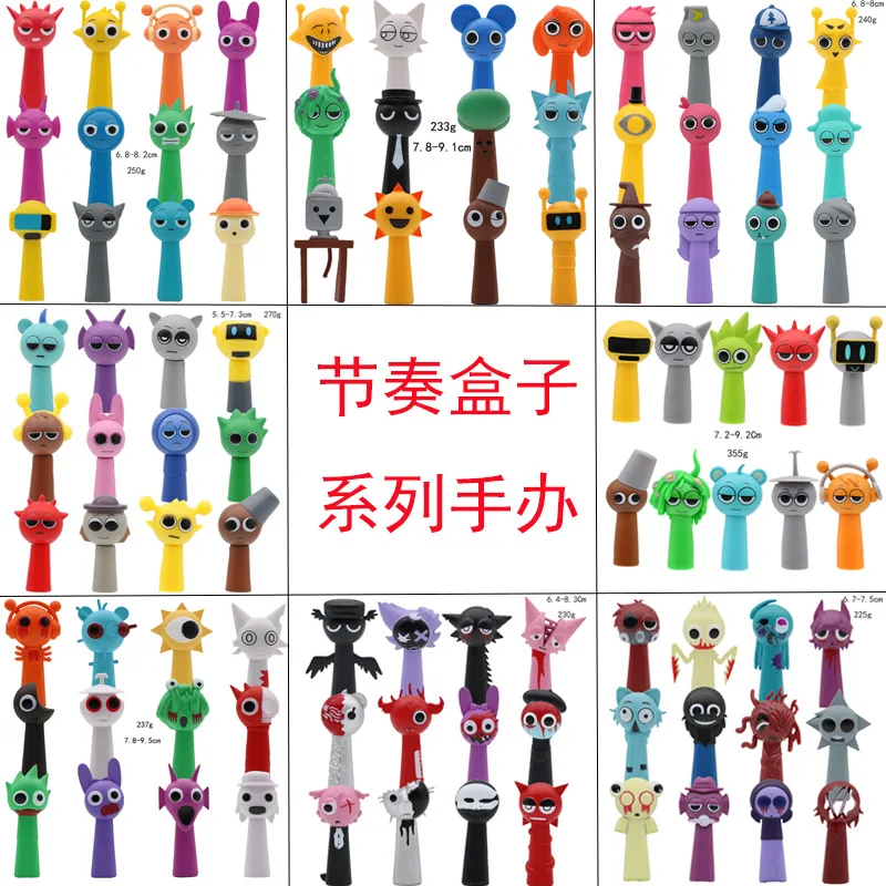 

12 in 1 Funny Sprunki Figuras Model 6-8cm PVC Sprunki Game Anime Action Toy Figures Cartoon Dolls Kids Birthday Gifts Toys