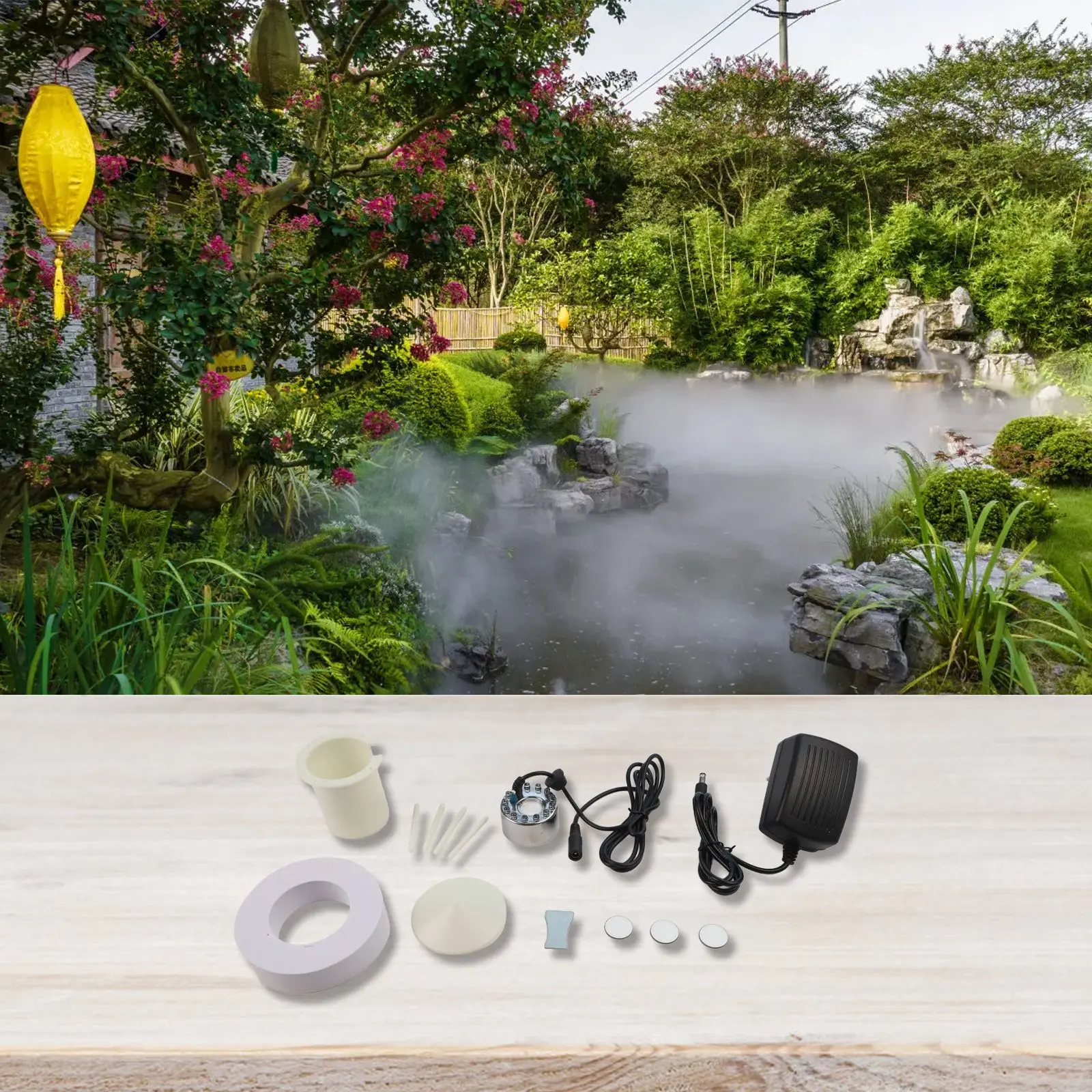 Complete Solution Enchanting Fogger Event Decoration Indoor And Outdoor Use Water Splash Guard 350mlH Capacity