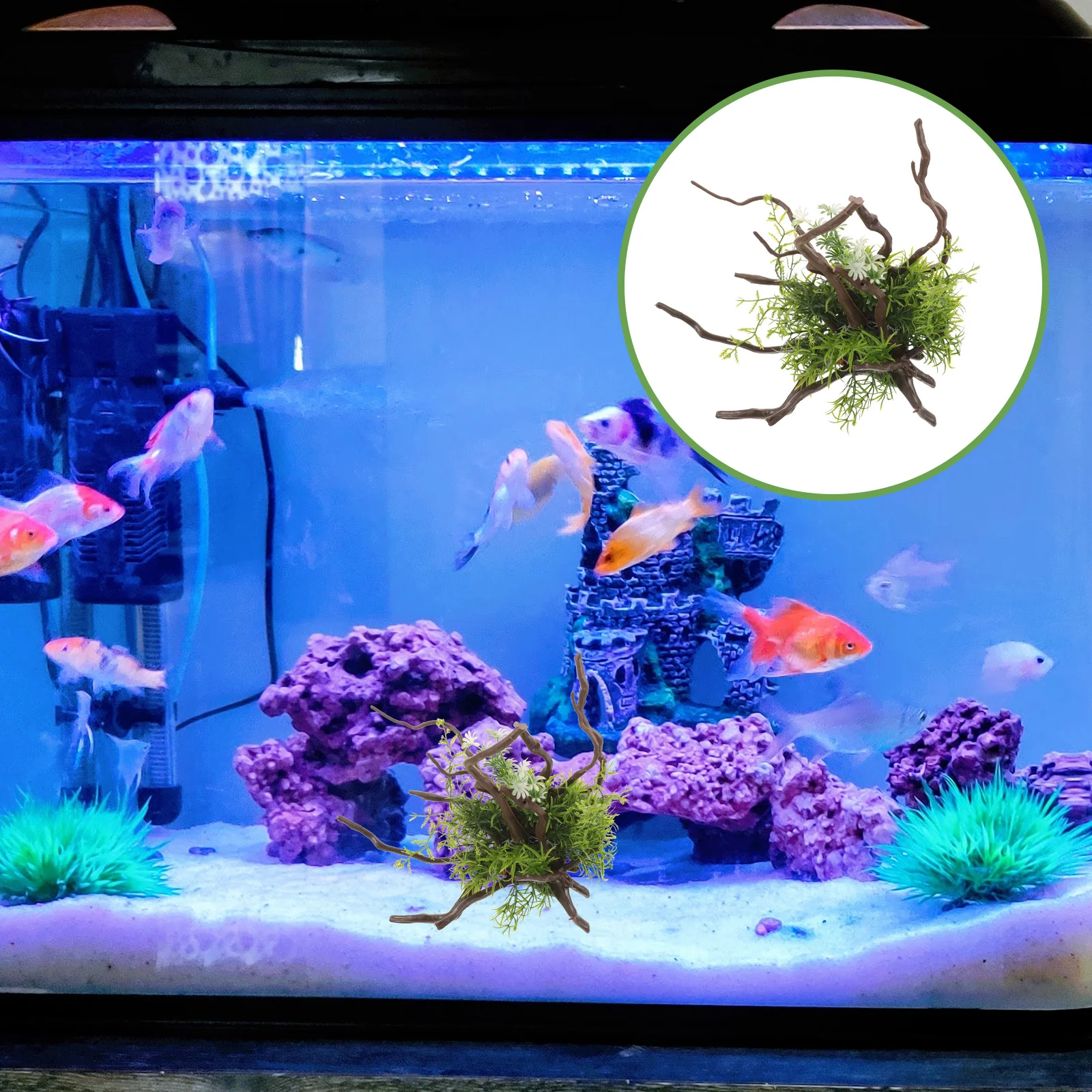 

Decorations Small Plant Realistic Fake Aquarium Plants Resin Fish Tank Decorations For Aquarium Landscape