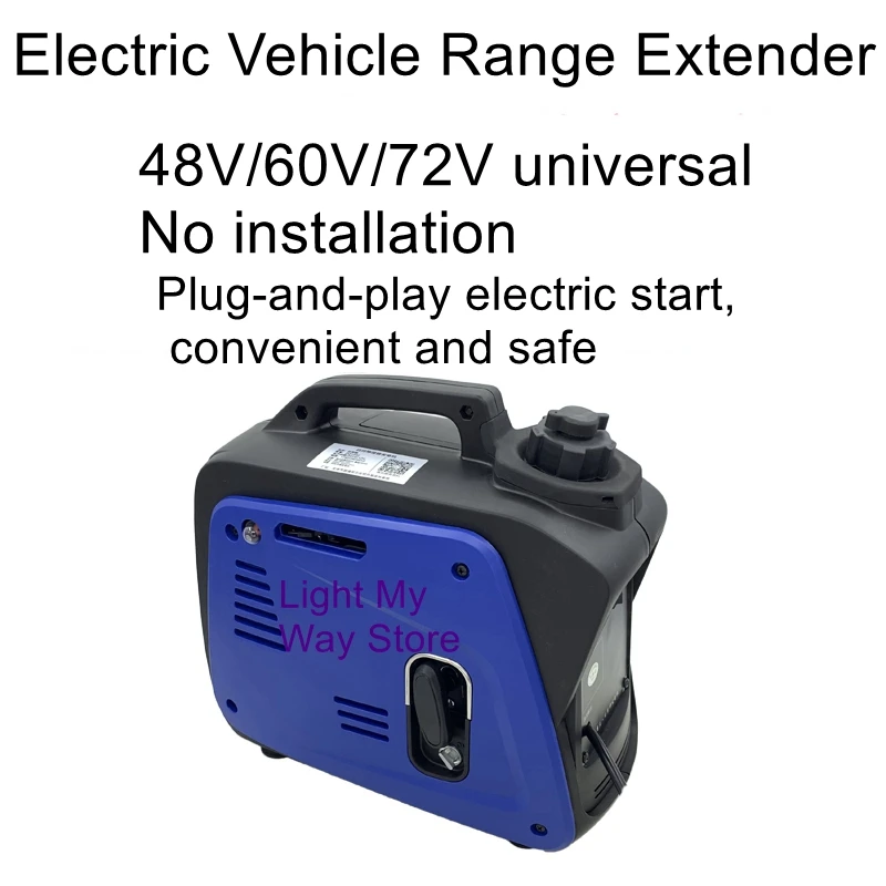 

48v60v72v gasoline generator electric two-wheeler range extender battery car three-wheeled small free installation