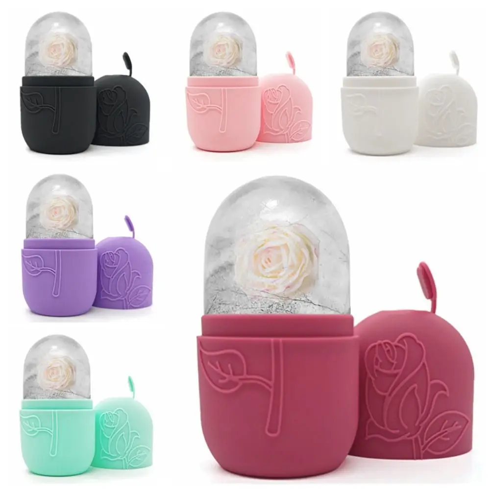 ترقية أسطوانة الثلج سيليكون للوجه الجمال أدوات العناية بالبشرة قابلة لإعادة الاستخدام قالب الثلج شد الوجه مدلك الوجه عيون والرقبة #2