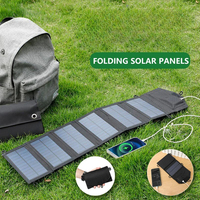 Portable Polysilicon Solar Panel Charger USB 5V DC Foldable Solar Panel For Phone Charge Power Bank For Hiking Camping