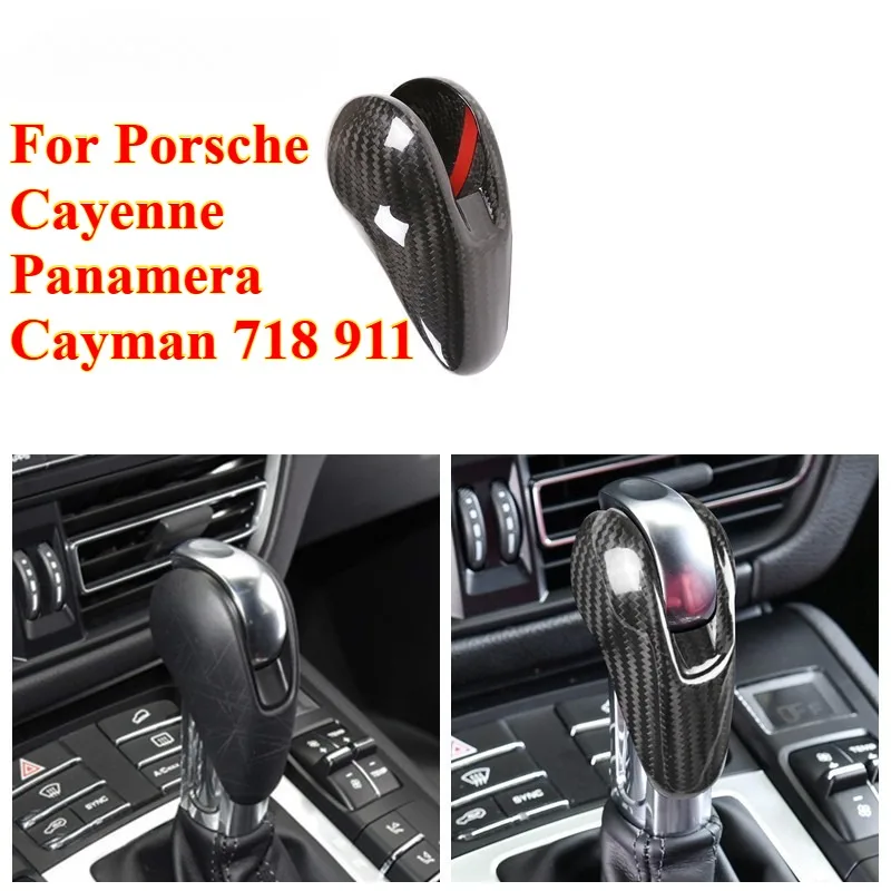

Для Porsche Cayenne Panamera Cayman 718 911, центральная консоль автомобиля, ручка переключения передач, защитная крышка, аксессуары