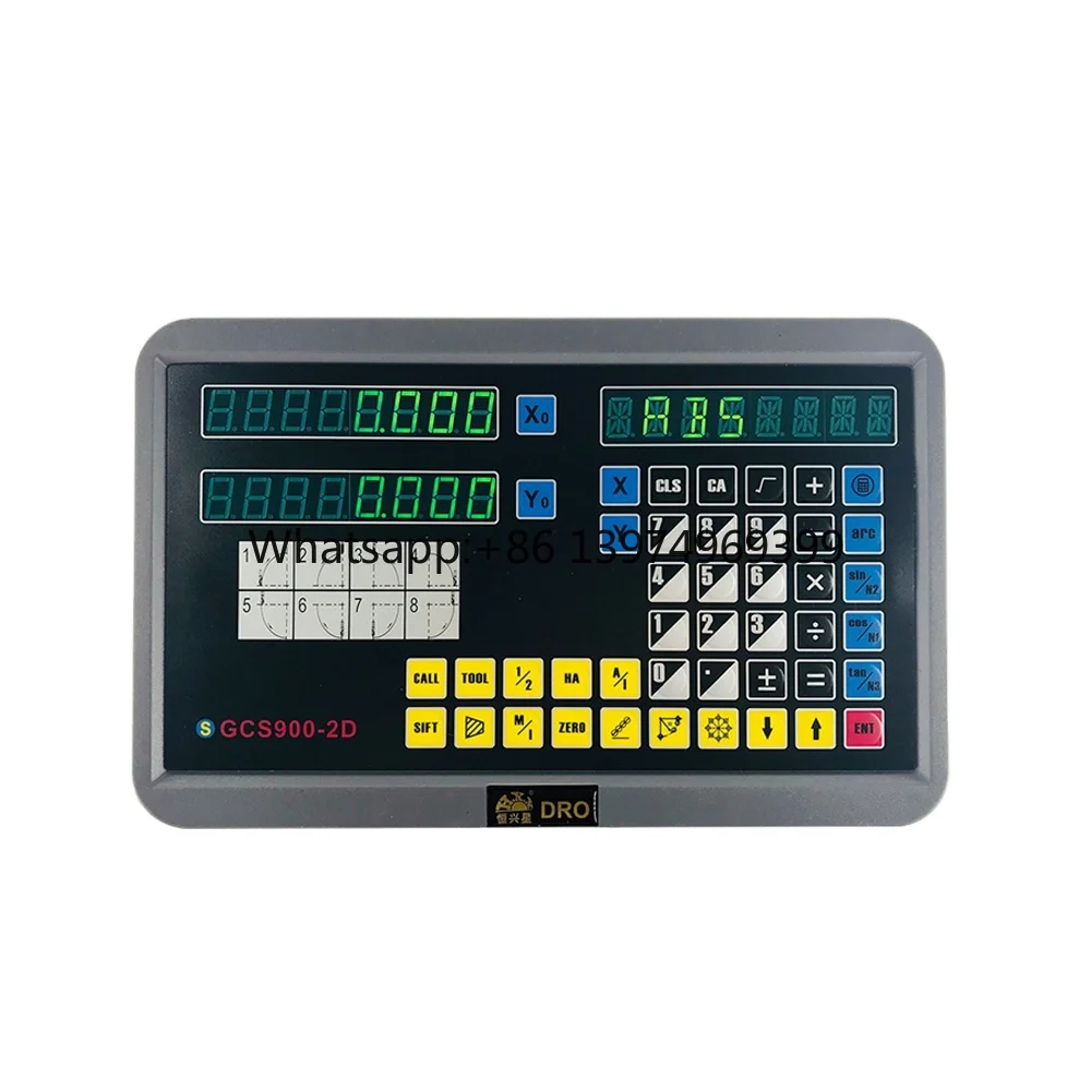 Hxx 2 Axis Dro Digital Display Screen GCS900-2D with Linear Scale for Machinery Lathe/lathe Machine Tools and Accessories Dro