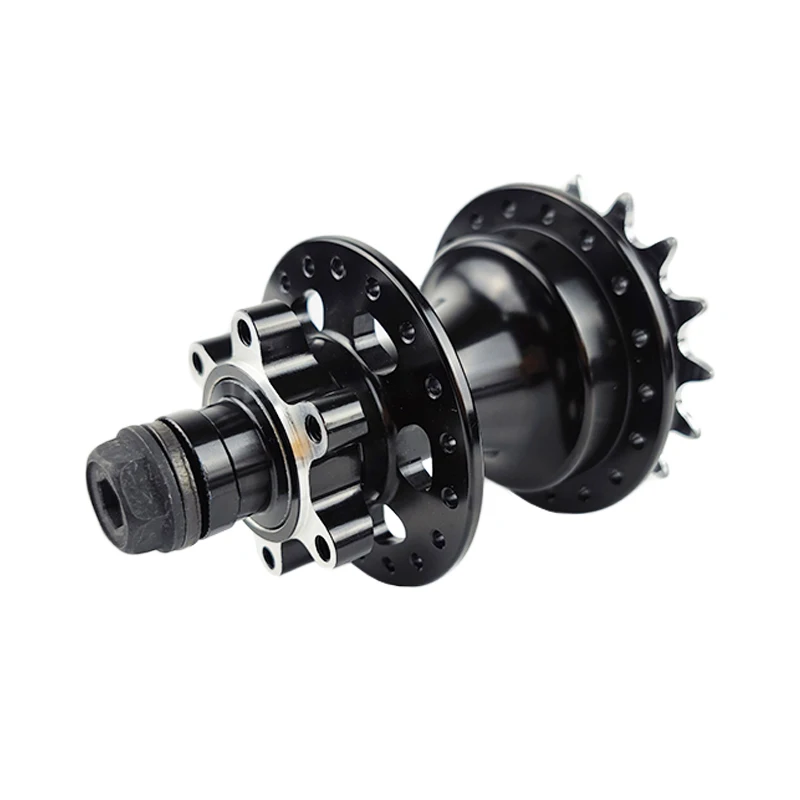 Beskardi BMX Hub 100/110mm Front 100 Rim Brake Rear 6 Bolts Disc 16T Gears Freestyle Hub Body AL7075 36 Hoels For BMX Bike