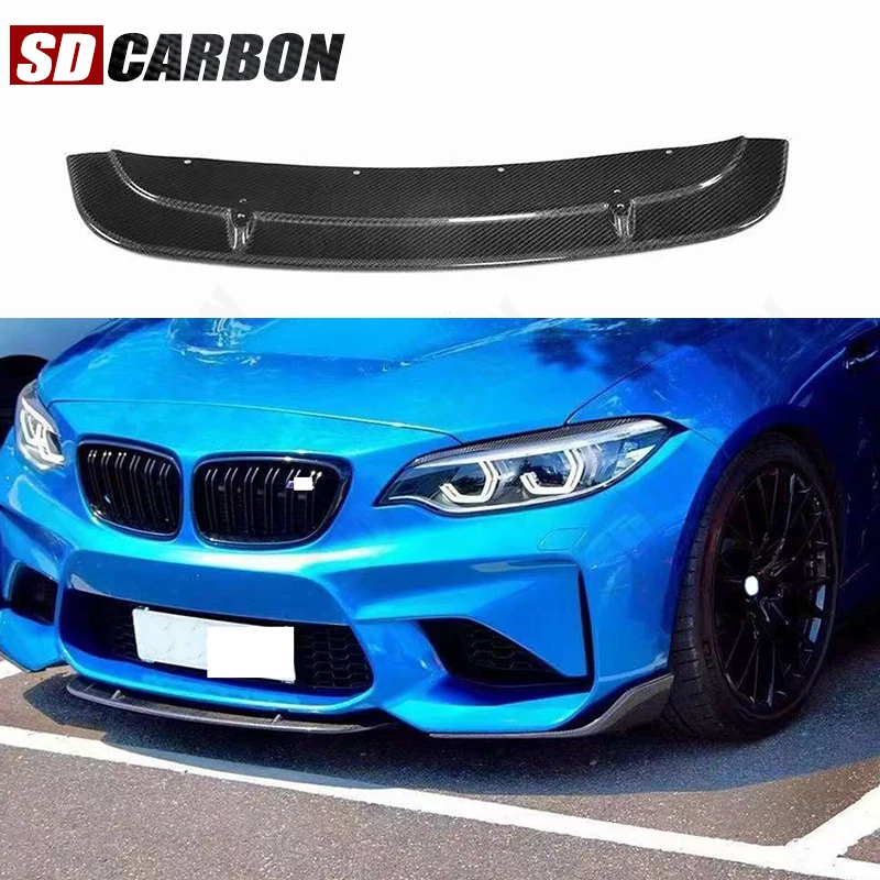 

For BMW F87 M2 2014 - 2021 M2C Carbon Fiber Car Front Bumper Diverter Spoiler Diffuser Front lip chin ST Style Car Accessories