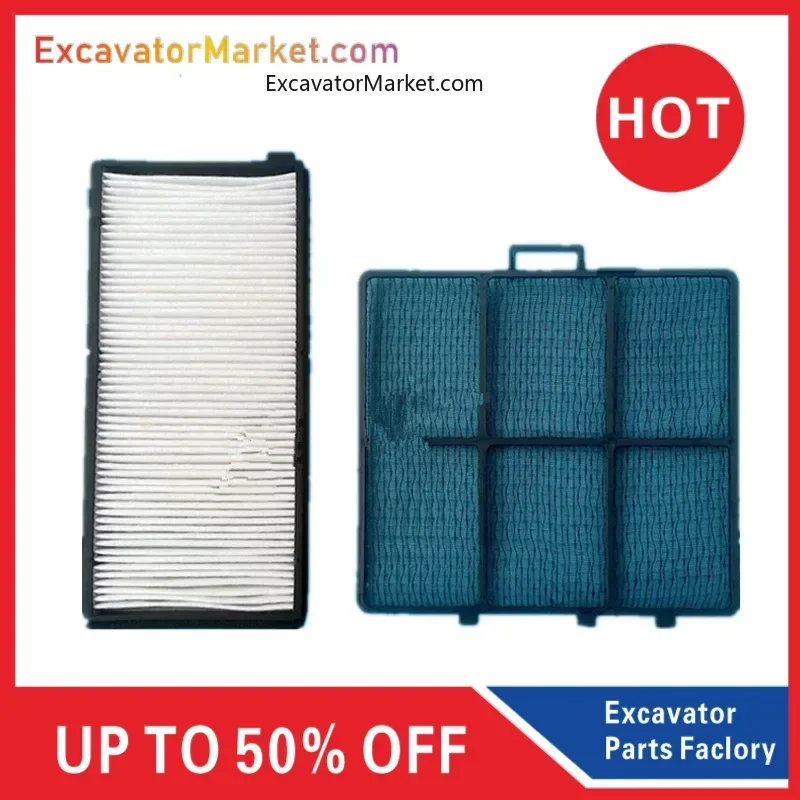 For Excavator Hyundai R110 150 210 215VS 220 225-7 Built-in External Air Conditioner Filter Filter Mesh High Quality parts