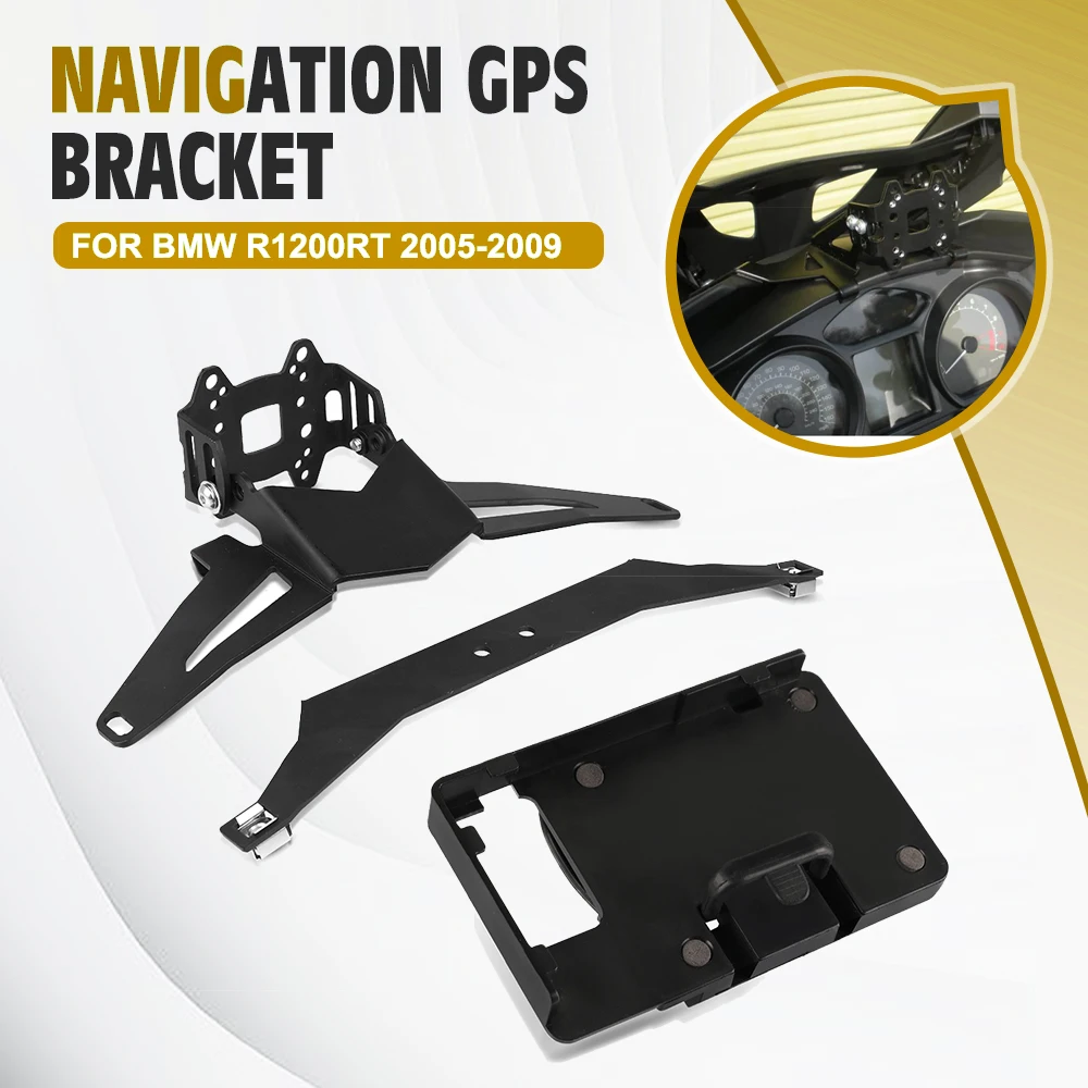 For BMW R 1200 RT Motorcycle R1200RT Navigation Bracket GPS Phone holder plate Mounting kit USB Charging 2010 2011 2012 2013