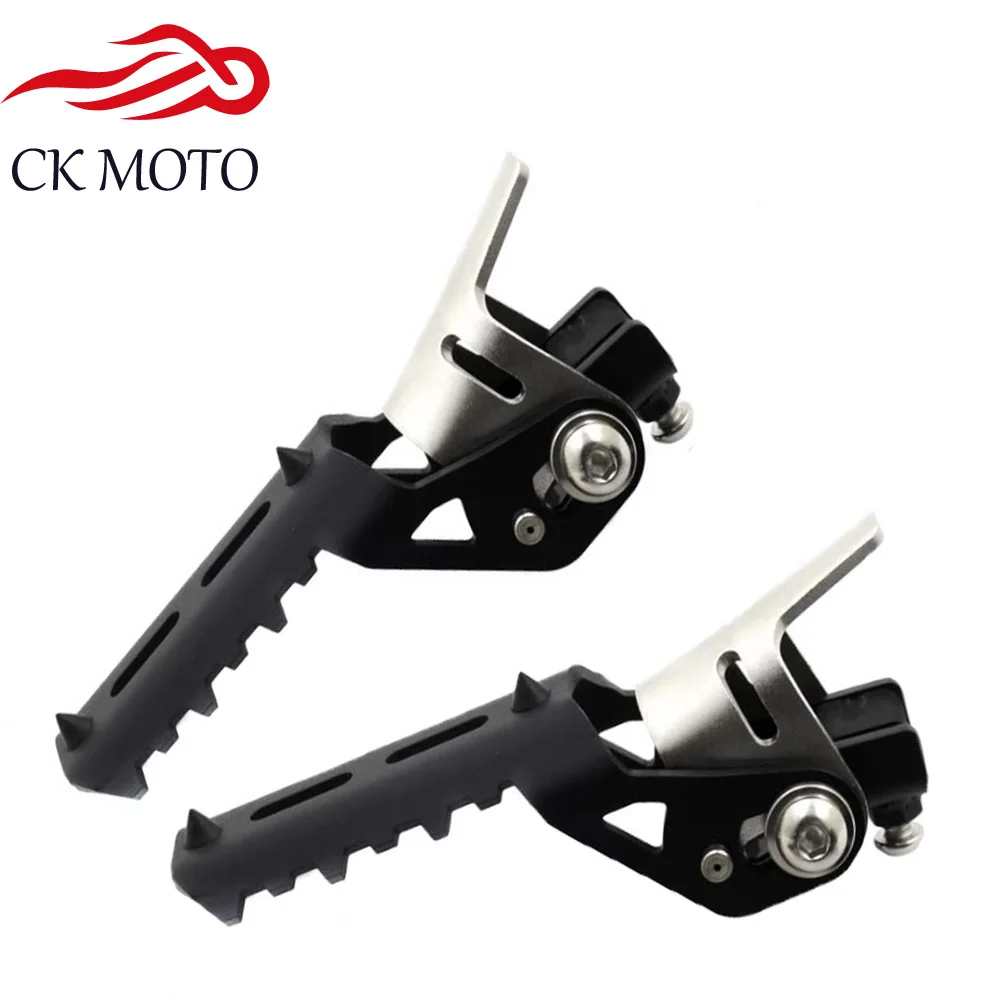 Motorcycle Highway Pegs Pegs For Pipes Tiger Explorer Clamps to 22mm 25mm diameter tube For BMW R1200GS LC R1200GS LC