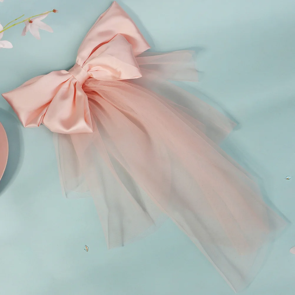 

Short Wedding Bridal Bow Veil Romantic Bride Headdress Soft Durable Tulle For Wedding Bridal Accessories Veil For Bride