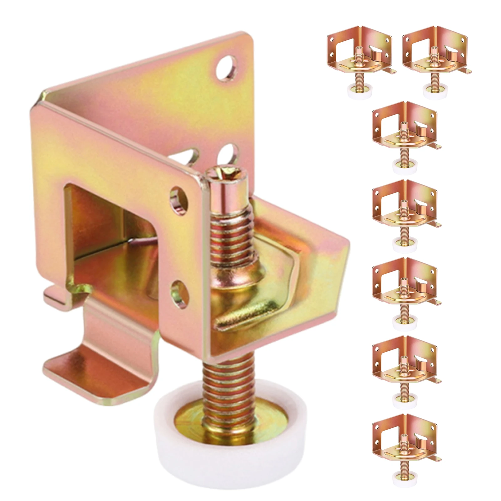 

8pcs Furniture Feet Levelers 28mm Adjustable Furniture Leg Height Adjuster Metal Threaded Levelers For Cabinet Sofa Table