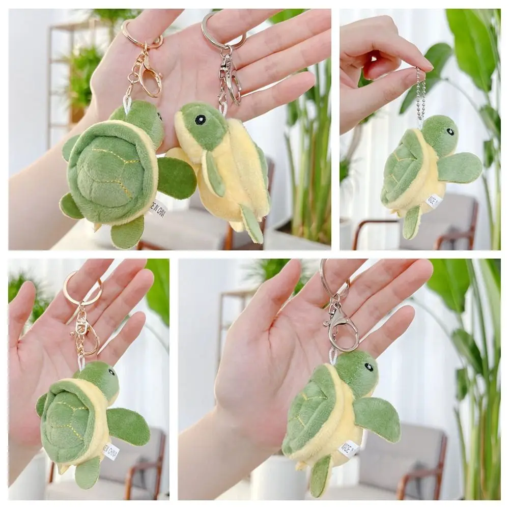 PP cotton Turtle Plush Pendant Cartoon Turtle Plush Turtle Plush Keychains Cute Soft Turtle Plush Keyring Accessories